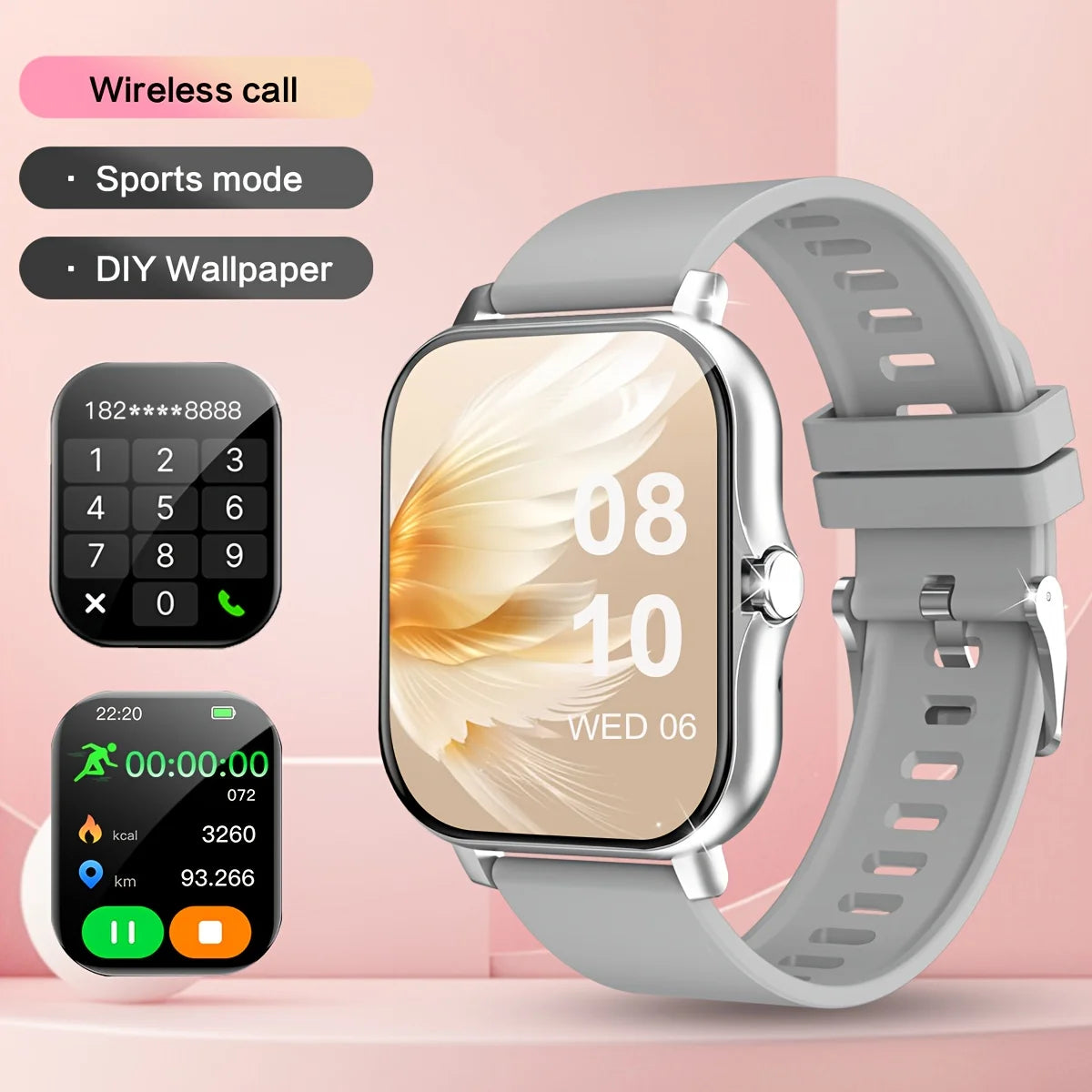Active Smart Fit Luxe Watch — Touchscreen, Calls & Music for Men & Women