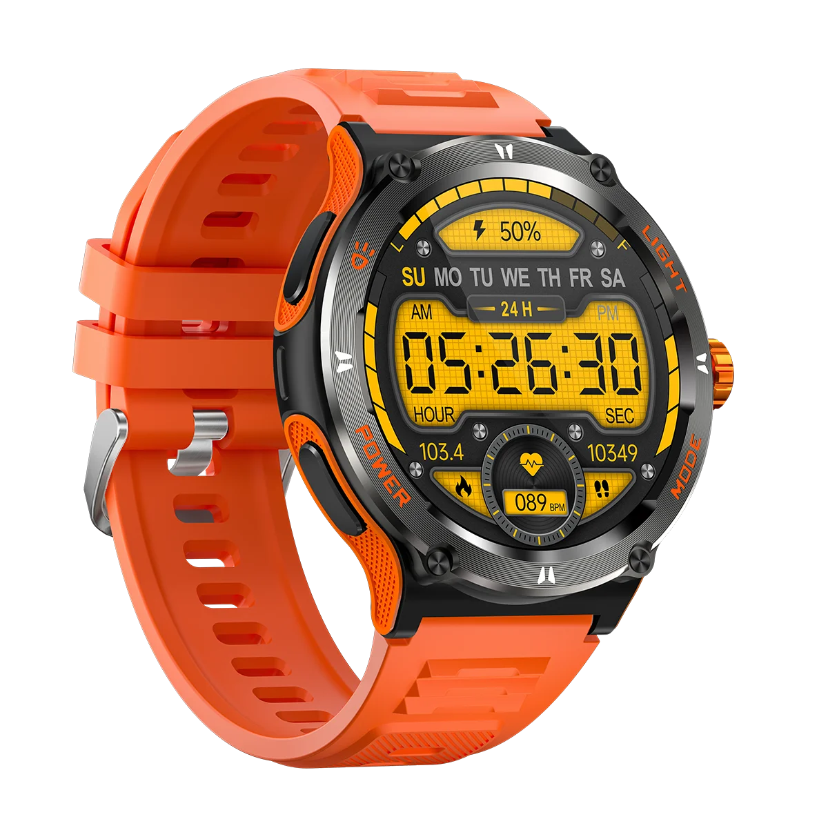 Active Smart Fit Adventure Watch — Compass, Flashlight & Bluetooth Call (3ATM)