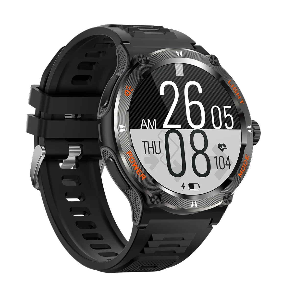 Active Smart Fit Adventure Watch — Compass, Flashlight & Bluetooth Call (3ATM)
