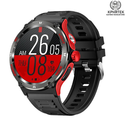 Active Smart Fit Adventure Watch — Compass, Flashlight & Bluetooth Call (3ATM)