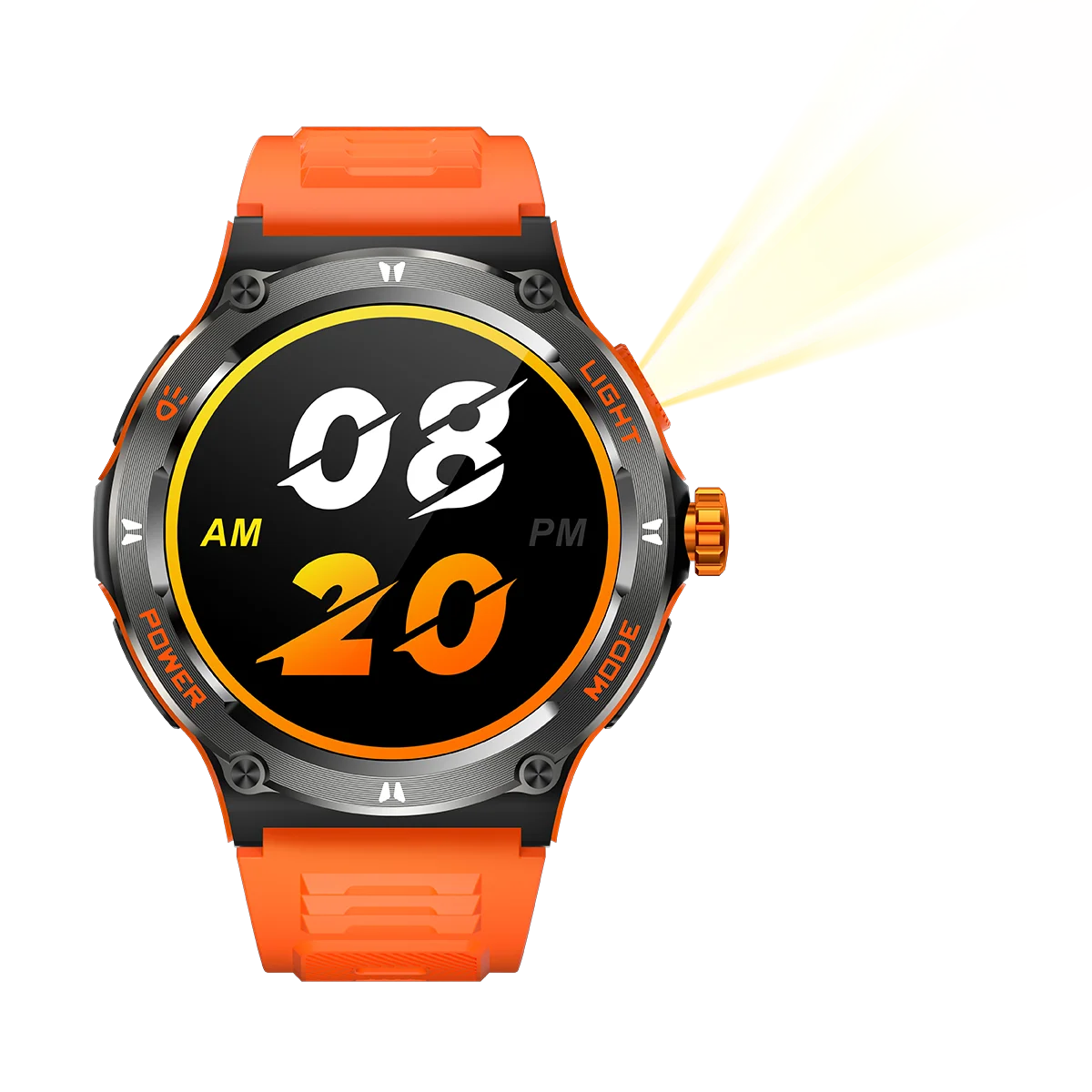 Active Smart Fit Adventure Watch — Compass, Flashlight & Bluetooth Call (3ATM)