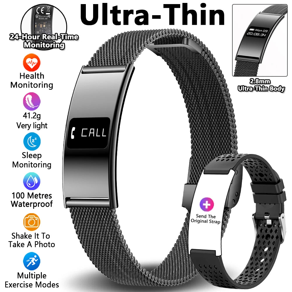 Active Smart Fit Health Band — Heart Rate, Sleep Monitor, Waterproof & Sports Tracker