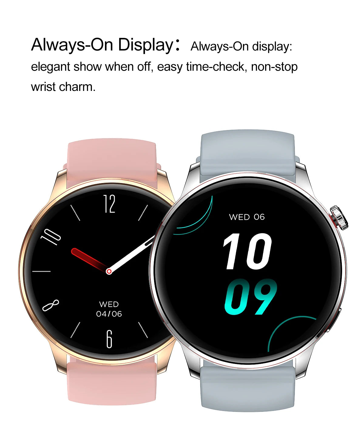 Active Smart Fit Voice Watch — Voice Assistant, BT Call, Music & Multi-Menu