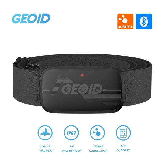 GEOID HS500 Heart Rate Chest Strap — ANT+ & Bluetooth