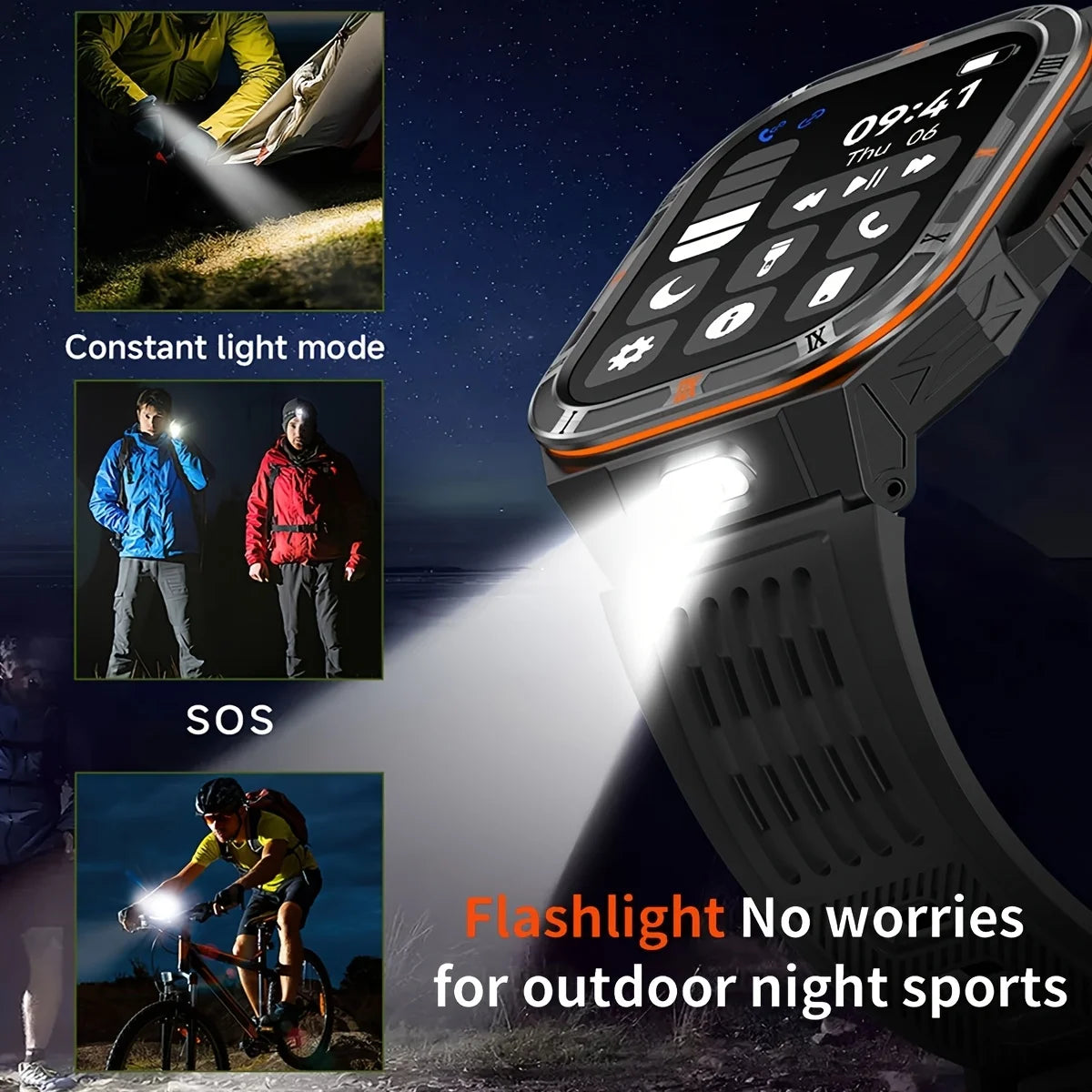 Active Smart Fit Endurance Watch — 2.01" HD, Bluetooth Call, Waterproof & 1100mAh Battery