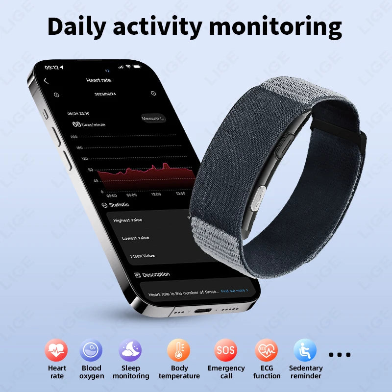 ECG Smart Watch Men Heart Rate Blood Pressure Health Bracelet Smart Wristbands Sports Band Fitness Tracker Women Smartwatch 2026