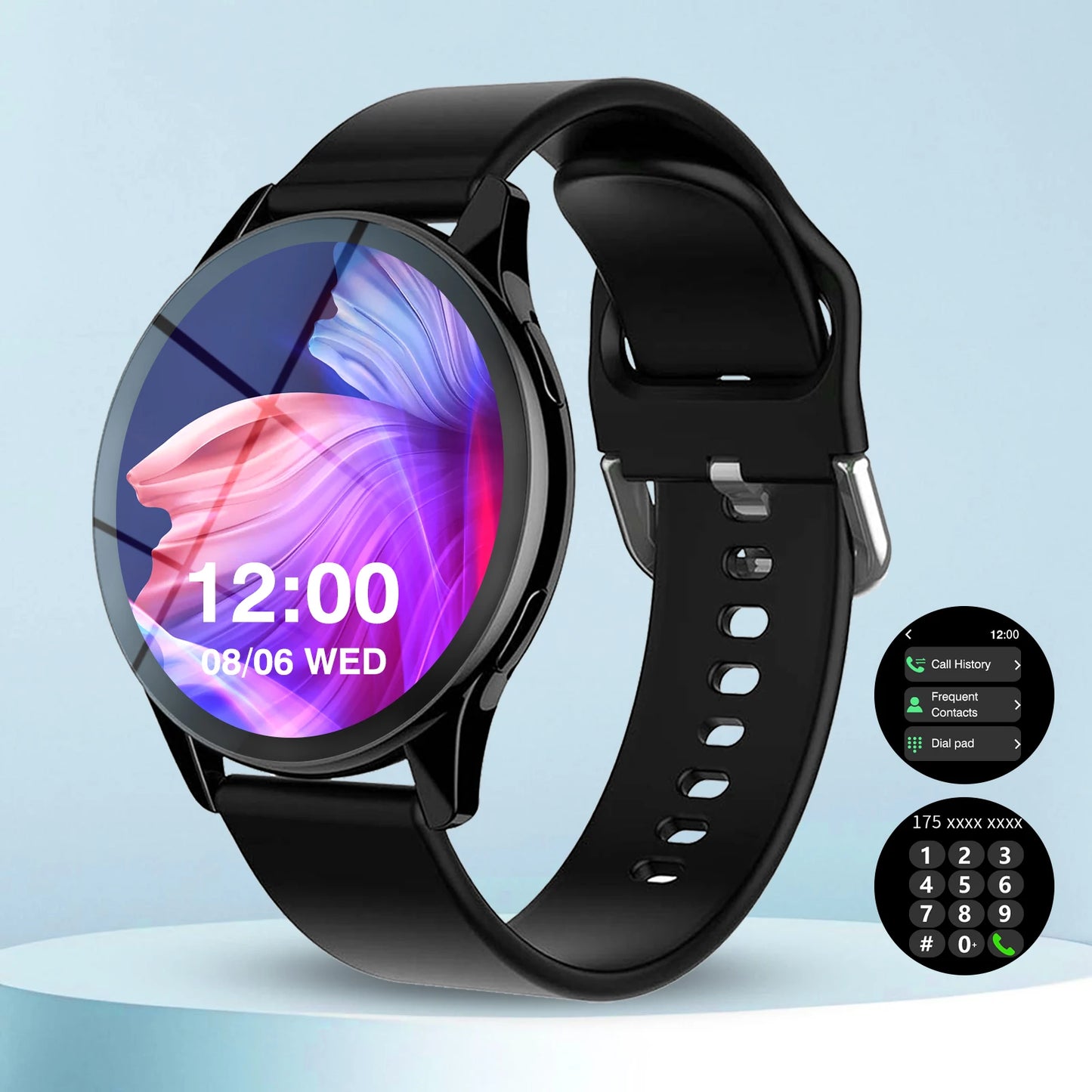 Active Smart Fit Sport Watch — Phone Call, Music Control & Interchangeable Band