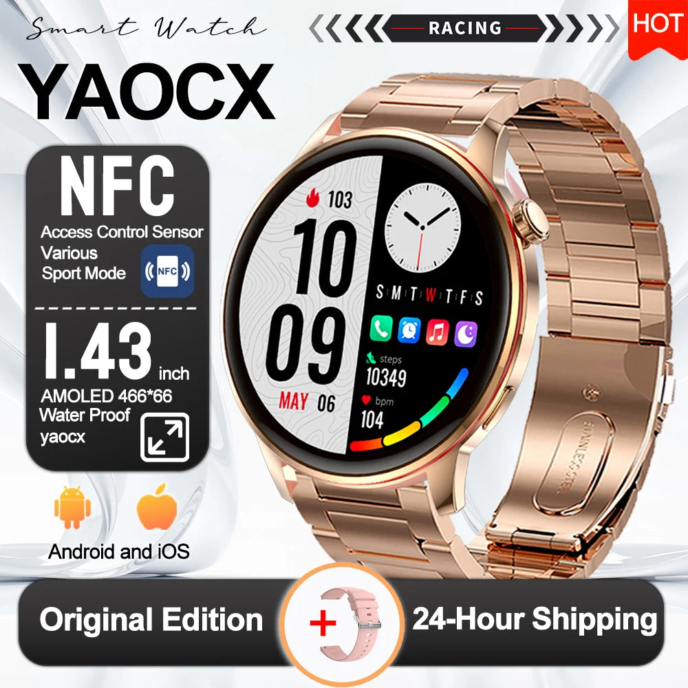 Active Smart Fit Voice Watch — Voice Assistant, BT Call, Music & Multi-Menu