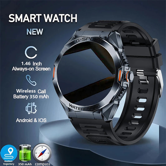 Active Smart Fit All-Day Watch — Heart Rate, BT Call, IP68 & 100+ Sport Modes