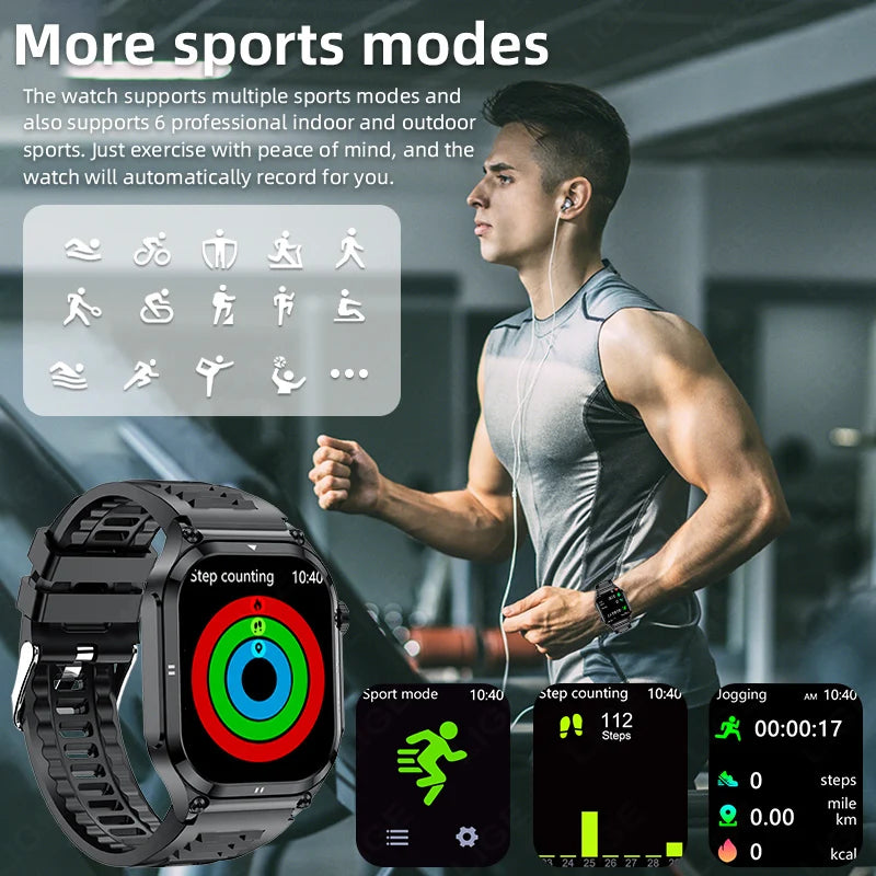 LIGE ECG+PPG Smart Watch Blood Lipid Uric Acid AI Diagnostic Detector Body Temperature Health Monitor Smartwatch Men Women New