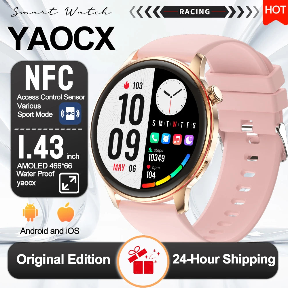 Active Smart Fit Voice Watch — Voice Assistant, BT Call, Music & Multi-Menu