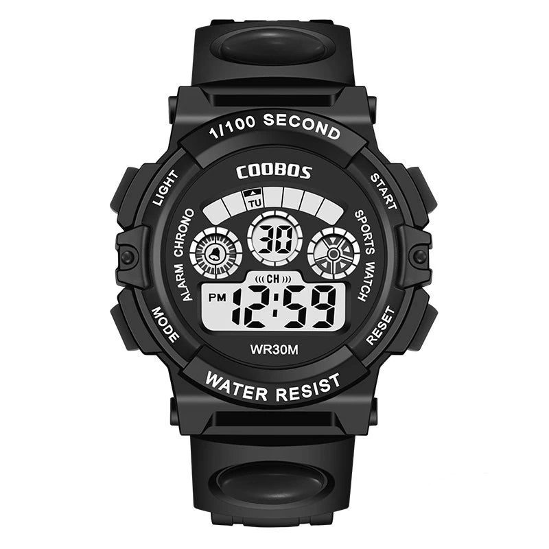 Active Smart Fit Kids LED Watch — Waterproof, Luminous Digital Sport Watch for Boys & Girls