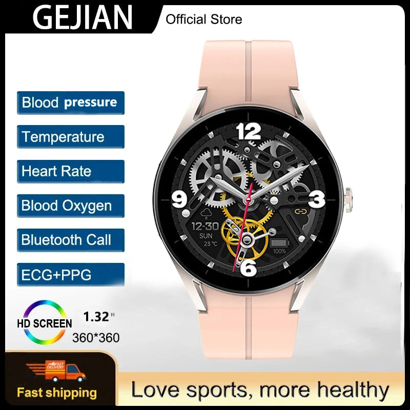 New Health Smart Watch ECG+PPG Heart Rate Blood Oxygen Blood Pressure Monitoring Bluetooth Call IP68 Men And Women Smartwatches