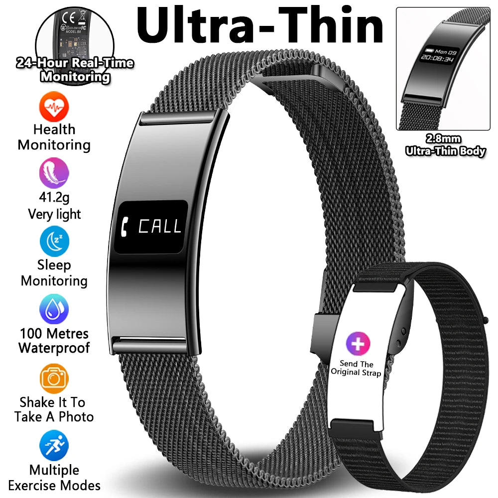 Active Smart Fit Health Band — Heart Rate, Sleep Monitor, Waterproof & Sports Tracker