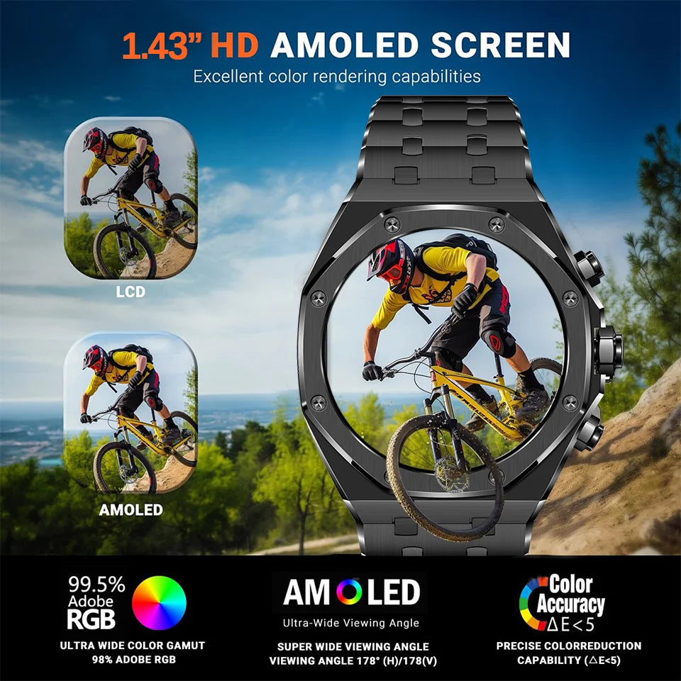 Active Smart Fit Outdoor Pro 6 — AMOLED HD, 100+ Sport Modes & IP68 Waterproof