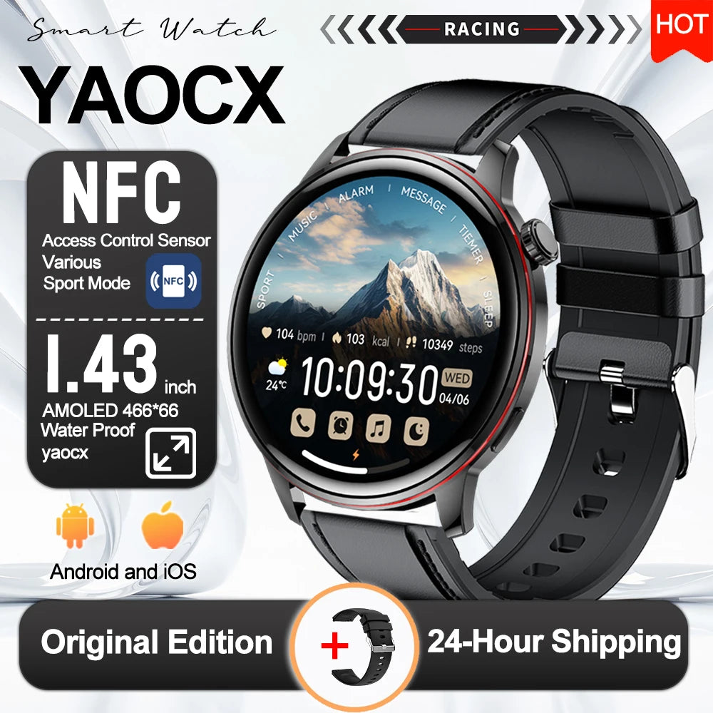 Active Smart Fit Voice Watch — Voice Assistant, BT Call, Music & Multi-Menu
