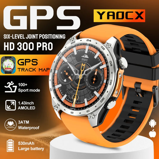 Active Smart Fit Navigator Watch — Built-in GPS Maps, MP3, Compass & 3ATM
