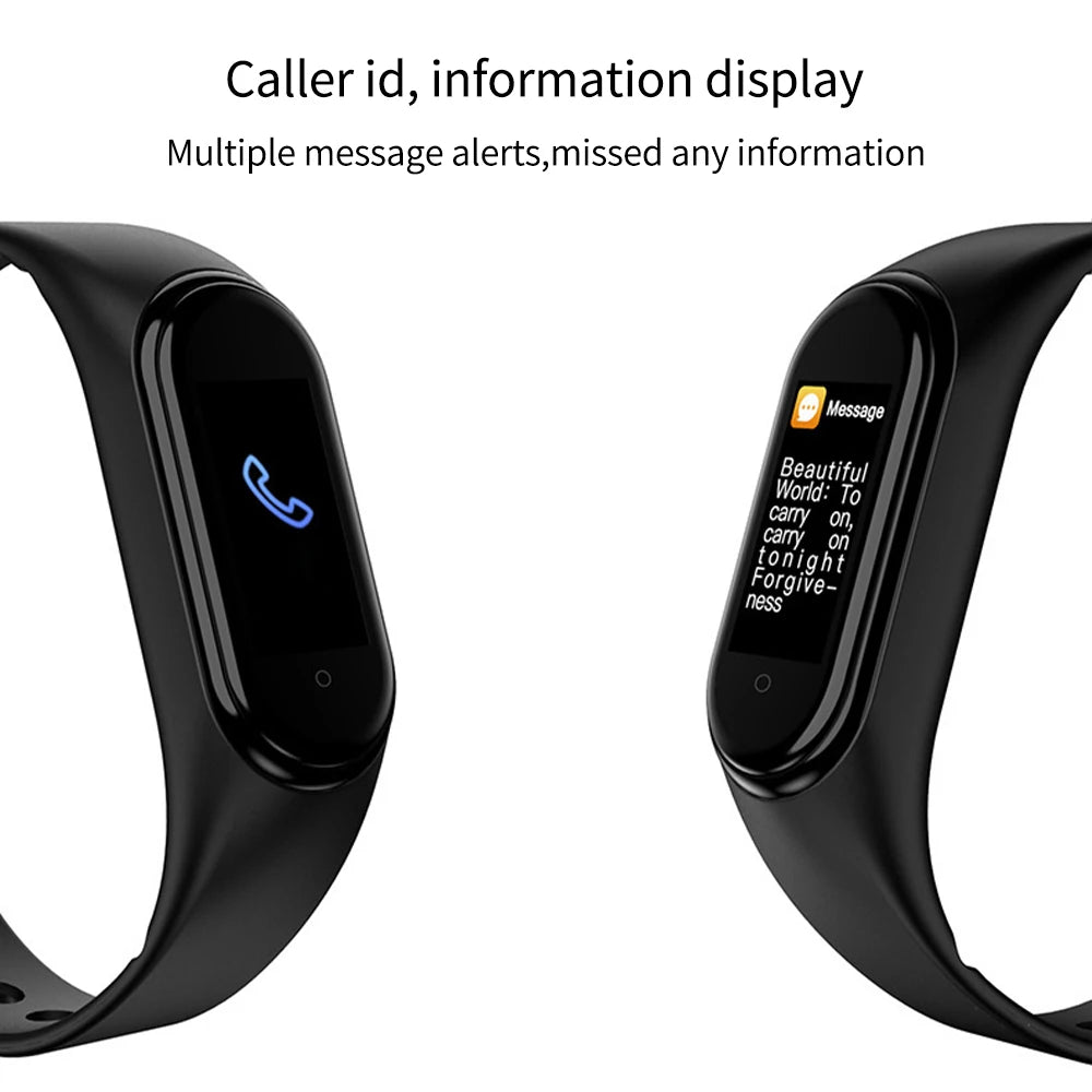 Active Smart Fit M4 Sport Band — Blood Pressure, Heart Rate & IP65 Waterproof