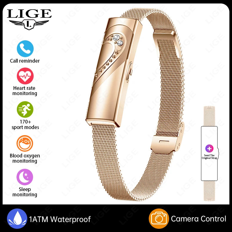 Active Smart Fit LIGE Couple Band — Real-time Health Monitor, Fitness Tracker & Waterproof