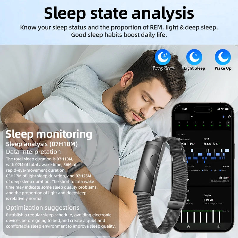 Active Smart Fit LIGE Couple Band — Real-time Health Monitor, Fitness Tracker & Waterproof