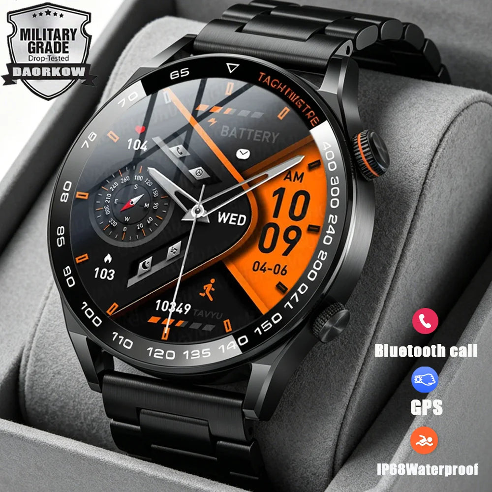 Active Smart Fit Outdoor Pro Watch — GPS, HD Screen, BT Call, IP68 & Large Battery