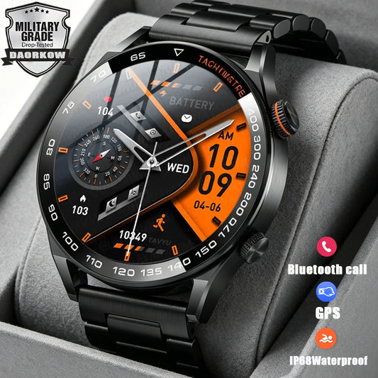 Active Smart Fit Outdoor Pro Watch — GPS, HD Screen, BT Call, IP68 & Large Battery
