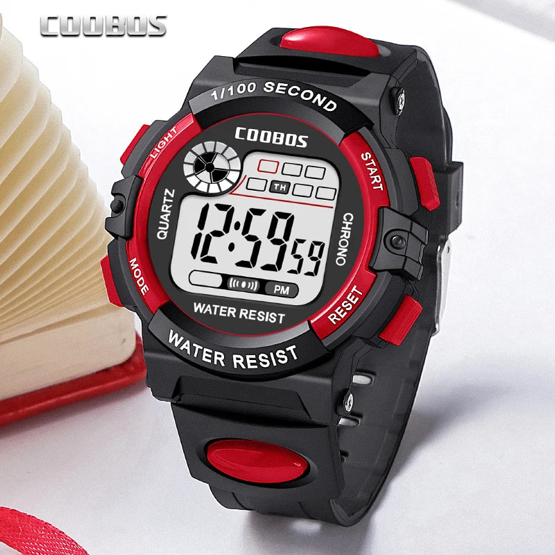 Active Smart Fit Kids LED Watch — Waterproof, Luminous Digital Sport Watch for Boys & Girls