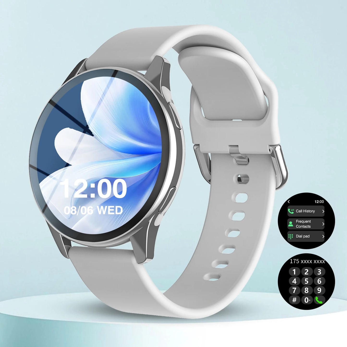Active Smart Fit Sport Watch — Phone Call, Music Control & Interchangeable Band