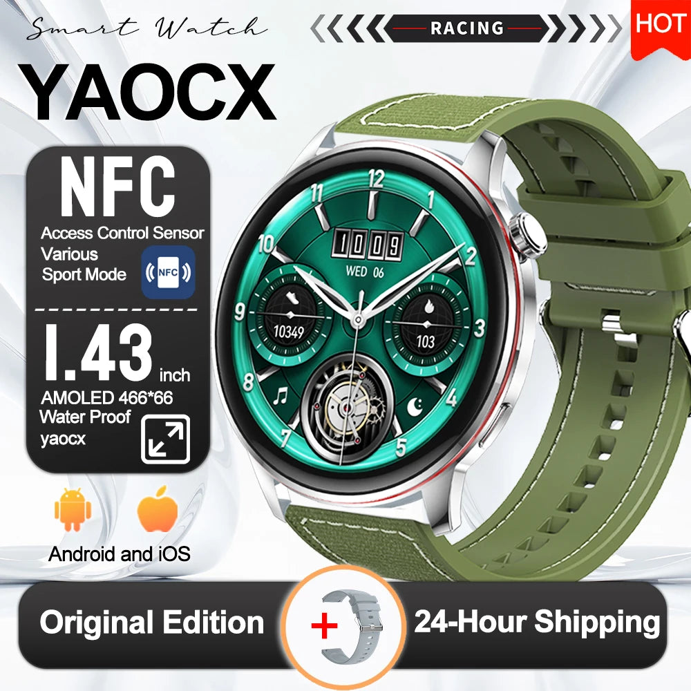 Active Smart Fit Voice Watch — Voice Assistant, BT Call, Music & Multi-Menu