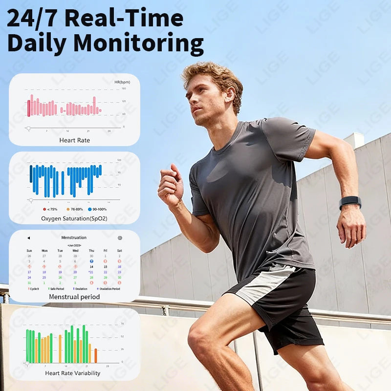 ECG Smart Watch Men Heart Rate Blood Pressure Health Bracelet Smart Wristbands Sports Band Fitness Tracker Women Smartwatch 2026