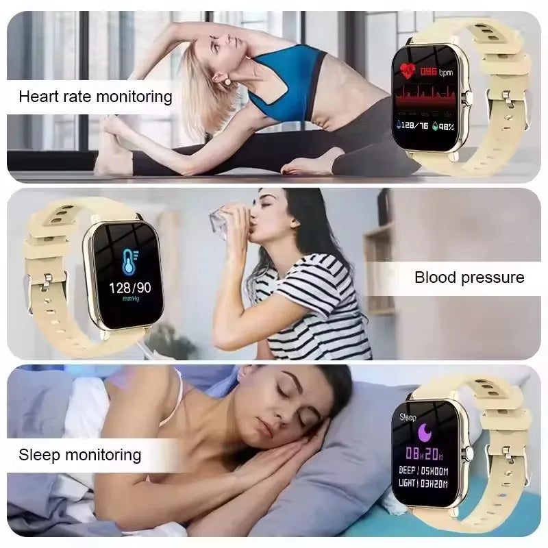 Active Smart Fit Touch Sport Watch — Bluetooth Call, Fitness Tracker & Digital Smartwatch