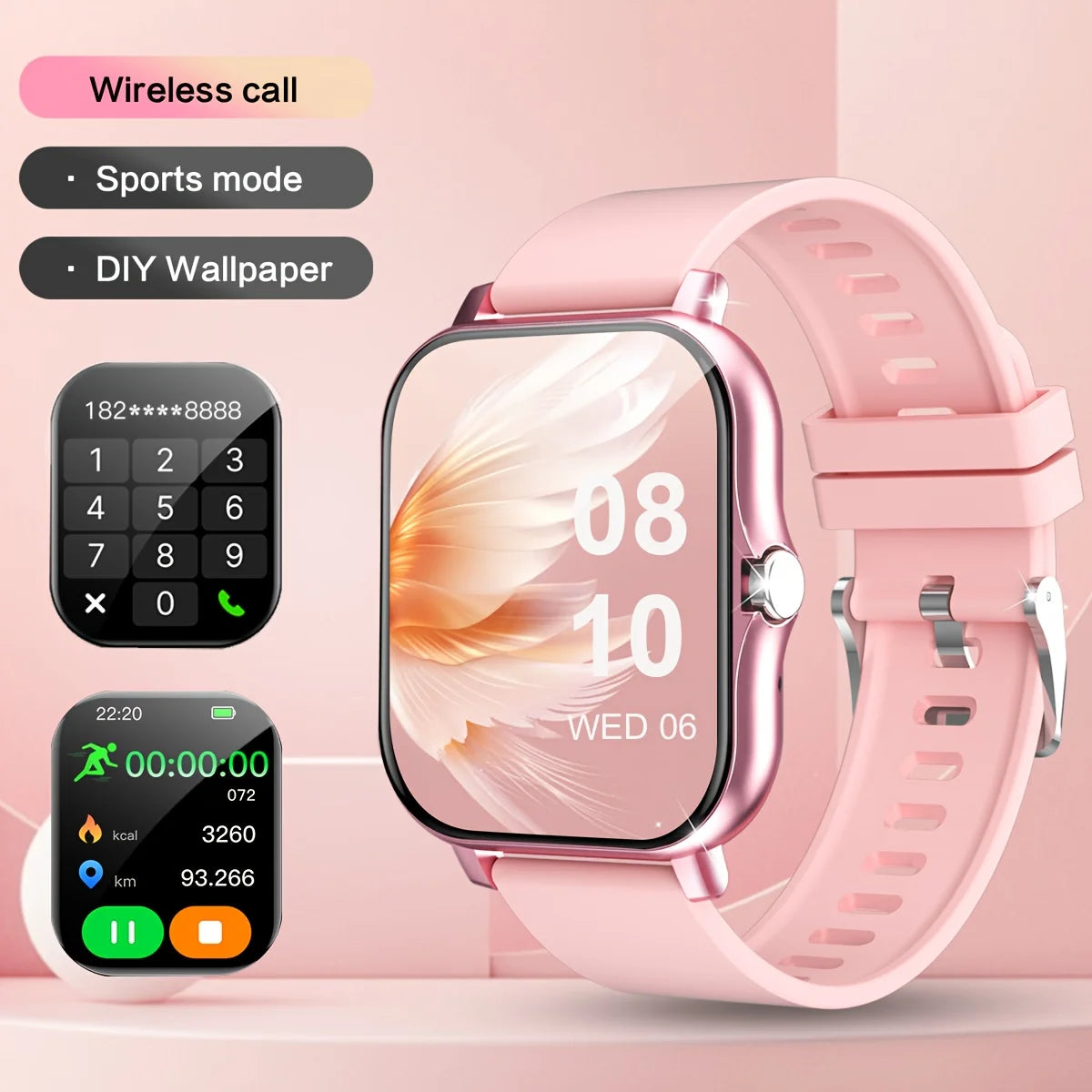 Active Smart Fit Luxe Watch — Touchscreen, Calls & Music for Men & Women
