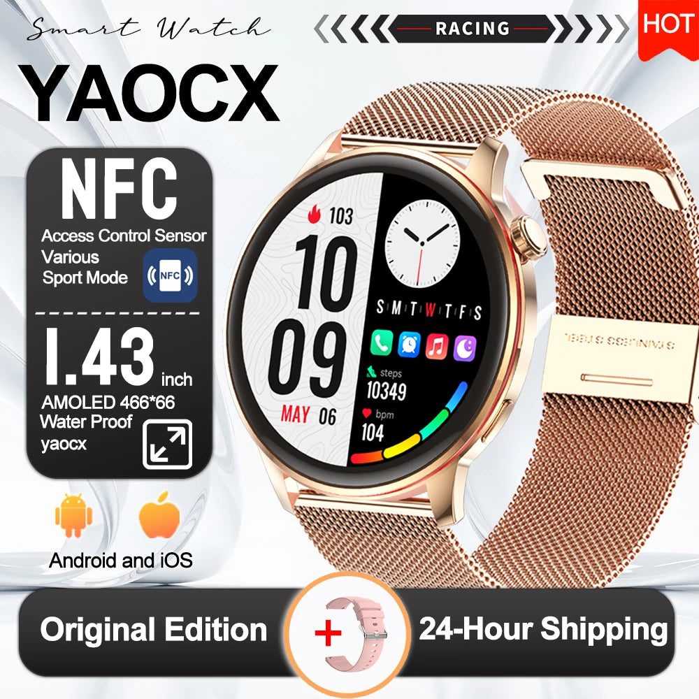 Active Smart Fit Voice Watch — Voice Assistant, BT Call, Music & Multi-Menu