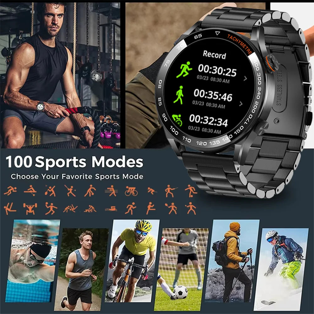 Active Smart Fit Outdoor Pro Watch — GPS, HD Screen, BT Call, IP68 & Large Battery