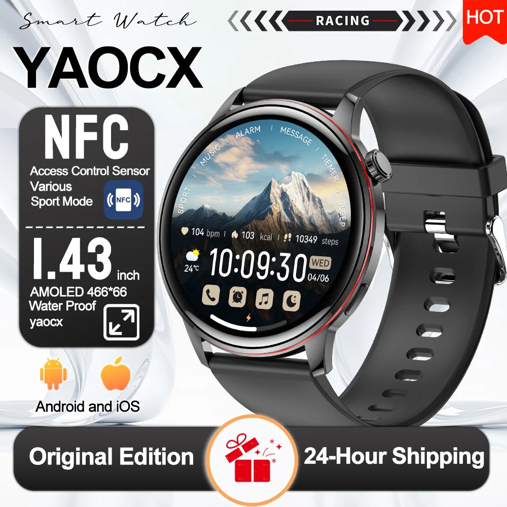 Active Smart Fit Voice Watch — Voice Assistant, BT Call, Music & Multi-Menu
