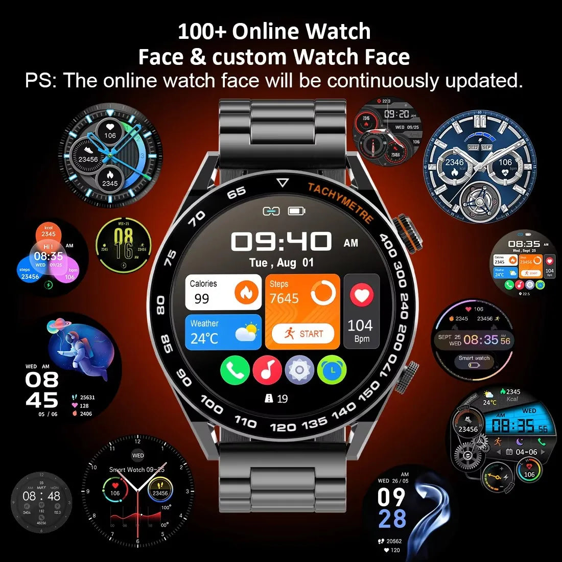 Active Smart Fit Outdoor Pro Watch — GPS, HD Screen, BT Call, IP68 & Large Battery