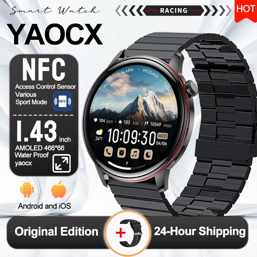Active Smart Fit Voice Watch — Voice Assistant, BT Call, Music & Multi-Menu