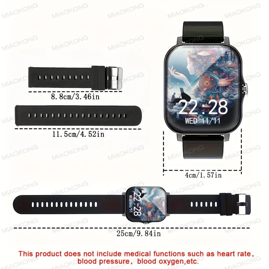 Active Smart Fit Luxe Watch — Touchscreen, Calls & Music for Men & Women