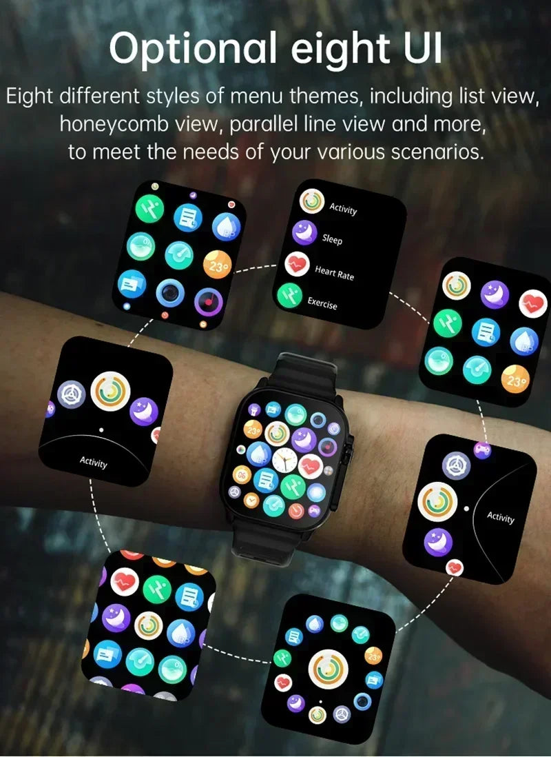 Active Smart Fit Elite Watch — AMOLED Screen, NFC, Compass & Health Monitor