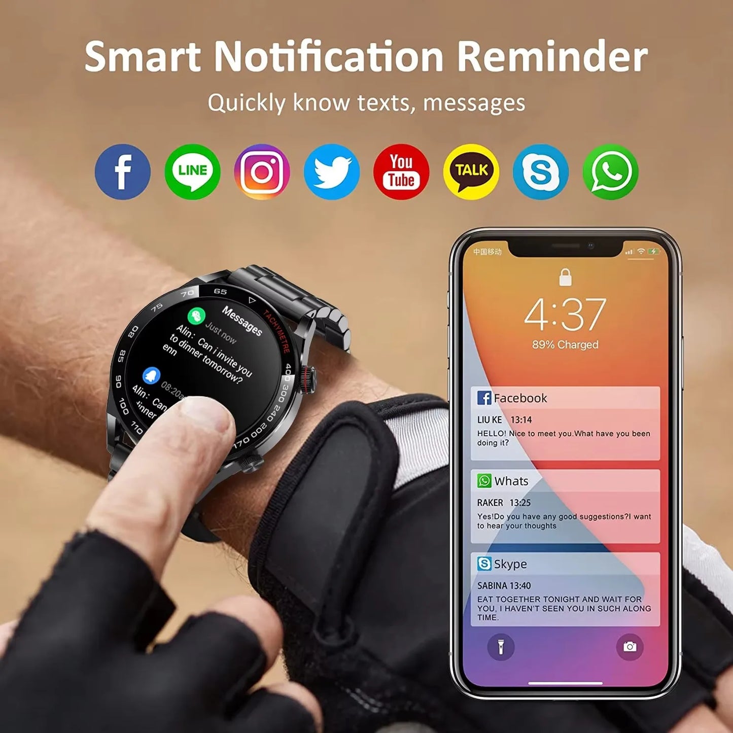 Active Smart Fit Outdoor Pro Watch — GPS, HD Screen, BT Call, IP68 & Large Battery