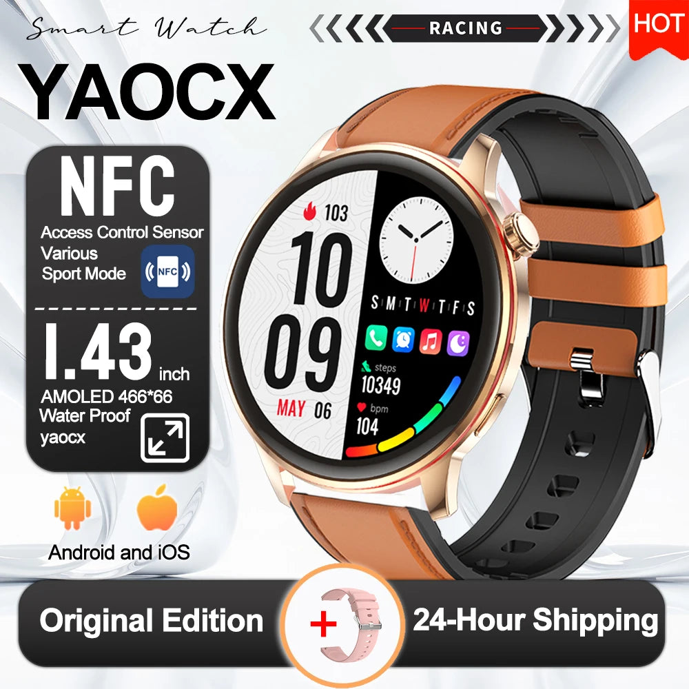 Active Smart Fit Voice Watch — Voice Assistant, BT Call, Music & Multi-Menu