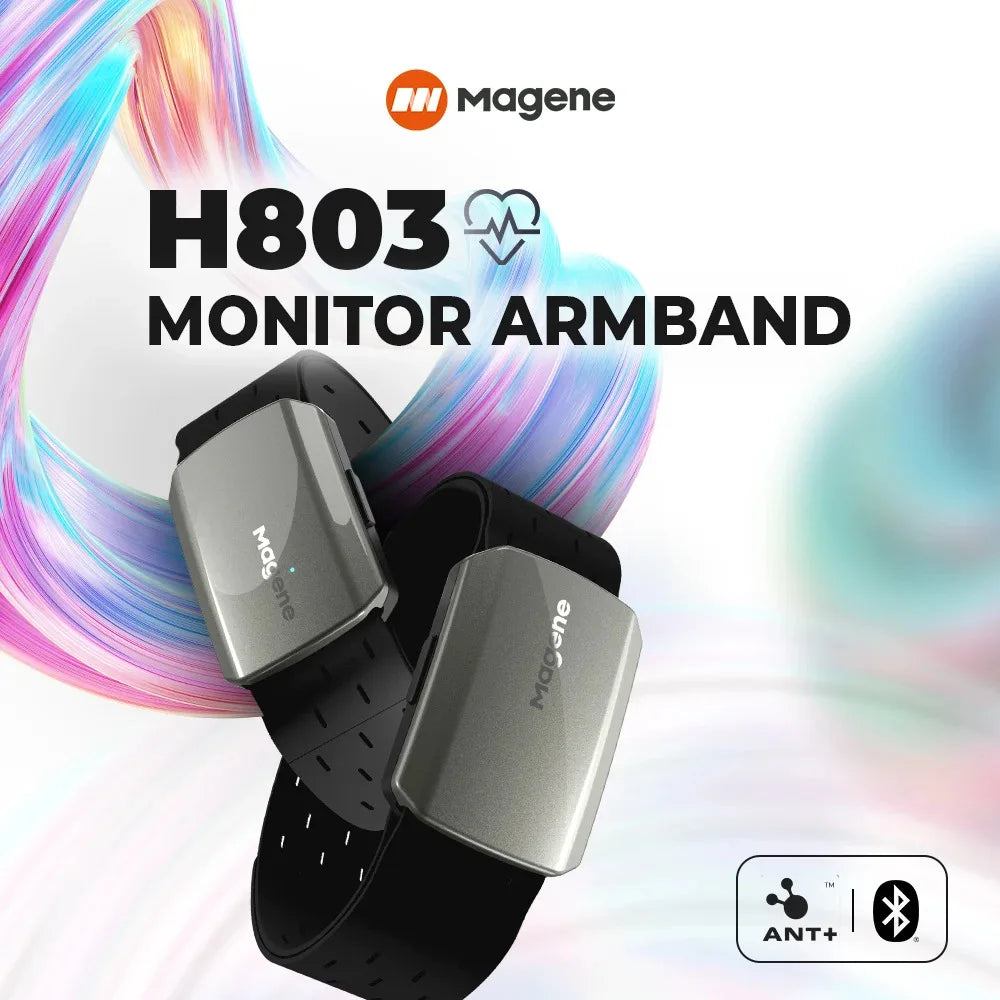 Magene H803 Heart Rate Armband Monitor Dual Mode Bluetooth ANT H803 Sensor Arm Wrist Strap Fitness Heart Tracker Health Exercise