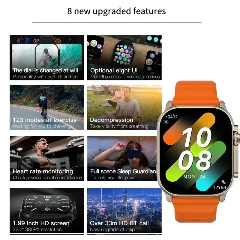 Active Smart Fit Elite Watch — AMOLED Screen, NFC, Compass & Health Monitor