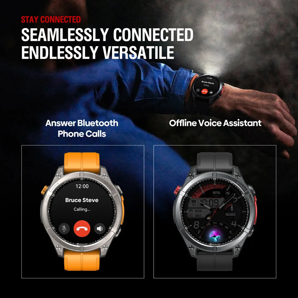 Active Smart Fit Zeblaze Stratos 4 — GPS, Compass, Altimeter, Flashlight & BT Call