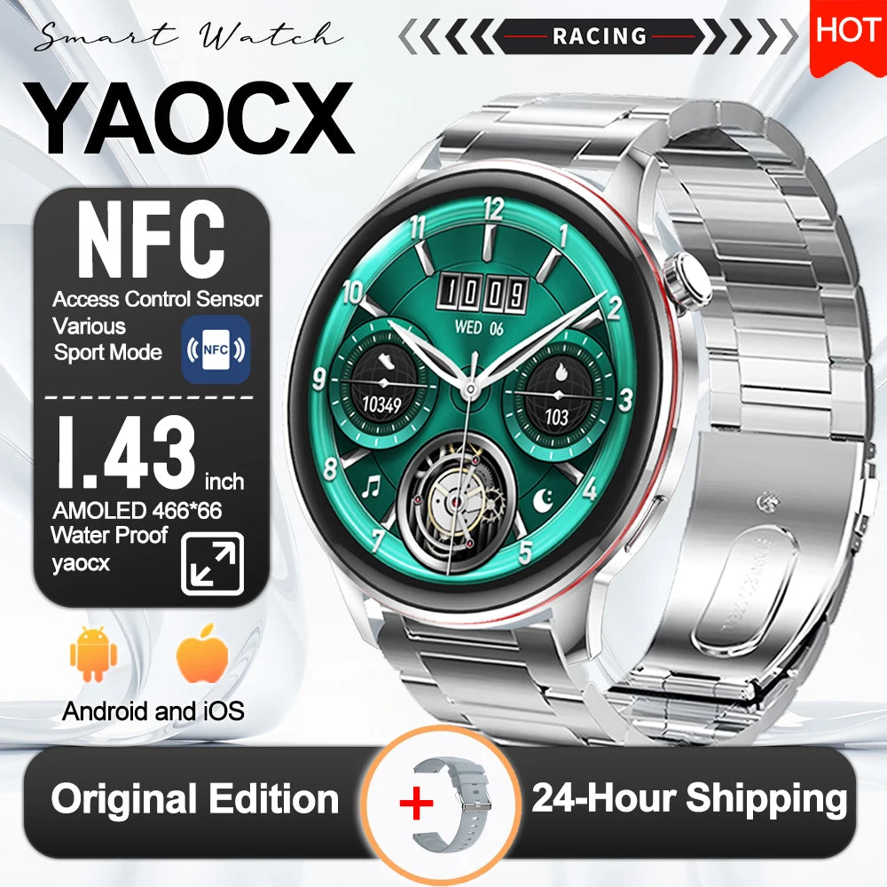 Active Smart Fit Voice Watch — Voice Assistant, BT Call, Music & Multi-Menu