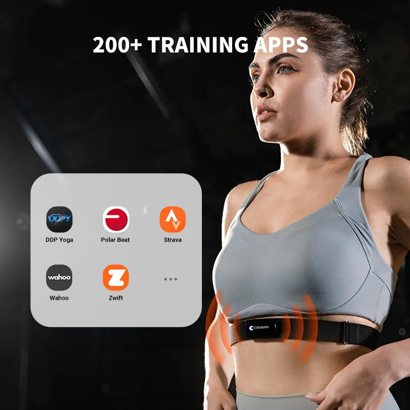 COOSPO H9Z Rechargeable Heart Rate Chest Strap — ANT+ & Bluetooth