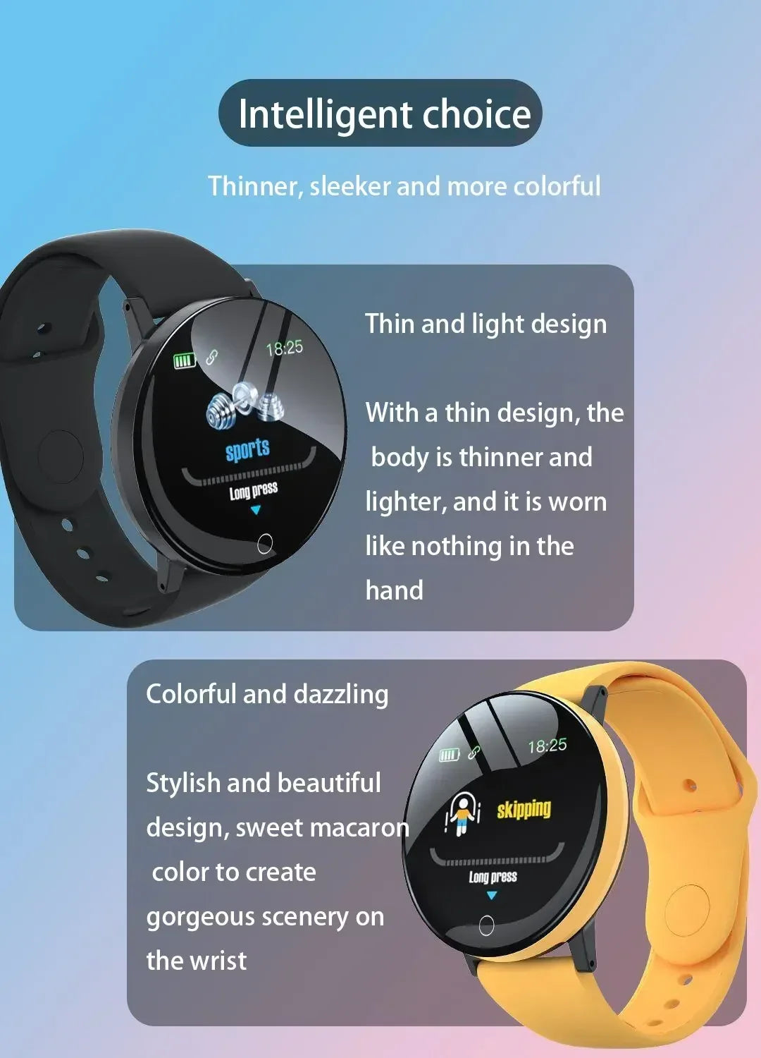 Active Smart Fit Women's Fitness Watch — Heart Rate, Sleep & Activity Tracker