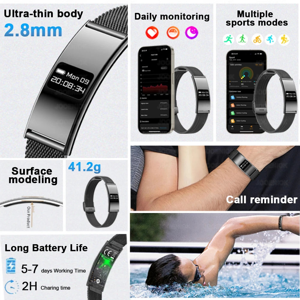 Active Smart Fit Health Band — Heart Rate, Sleep Monitor, Waterproof & Sports Tracker