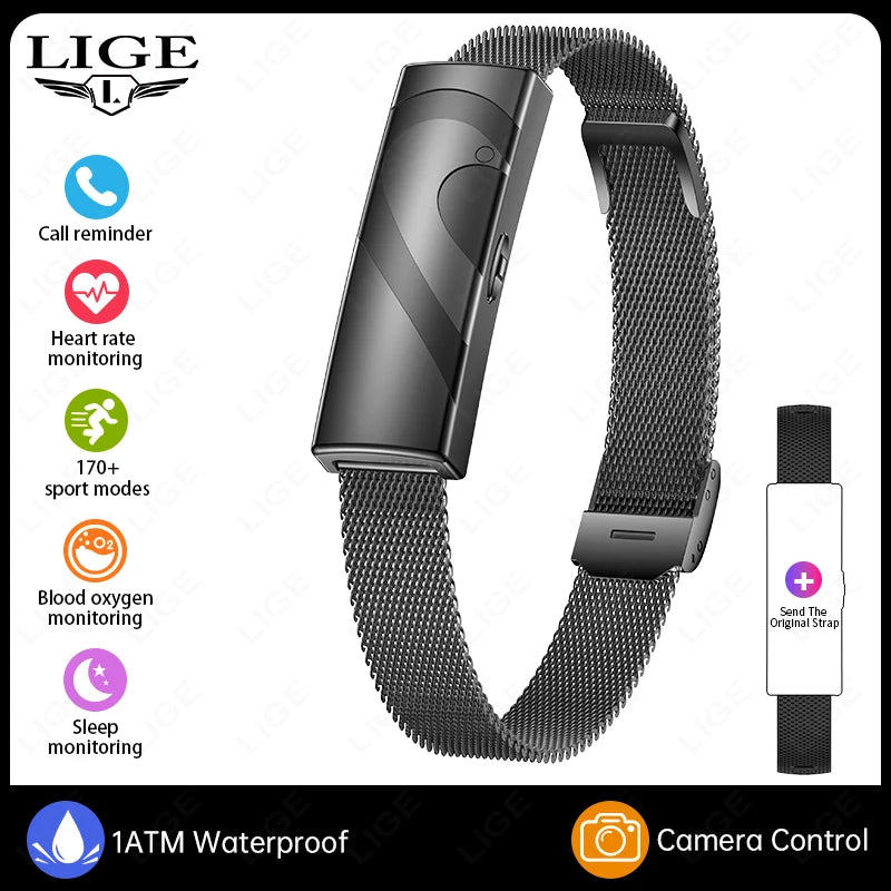 Active Smart Fit LIGE Couple Band — Real-time Health Monitor, Fitness Tracker & Waterproof
