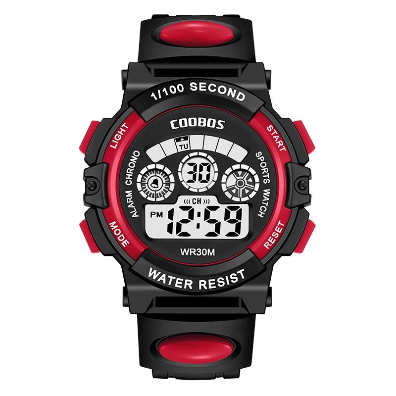Active Smart Fit Kids LED Watch — Waterproof, Luminous Digital Sport Watch for Boys & Girls